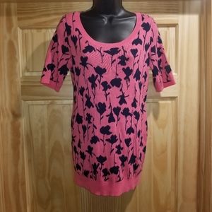 Motherhood Small Short Sleeve Sweater Pink Blue